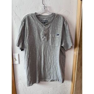 Chubbies Mens Gray Henley Pocket T Shirt XL Casual Weekend